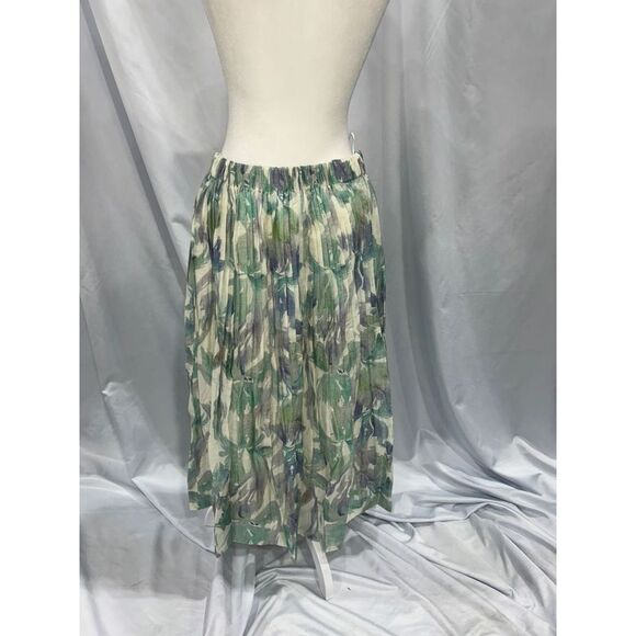 Lucy Paris Amari Midi Skirt In Blue Turquoise - Picture 2 of 4